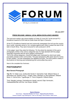Page 1 26 June 2017 PRESS RELEASE: ANNUAL LOCAL MEDIA