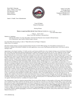 July 7, 2015 - Sutton School District