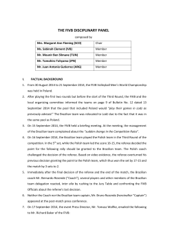 the fivb anti-doping hearing panel