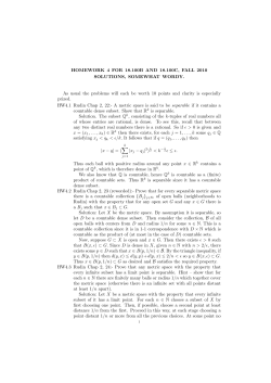 HOMEWORK 4 FOR 18.100B AND 18.100C, FALL 2010