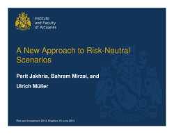 A New Approach to Risk