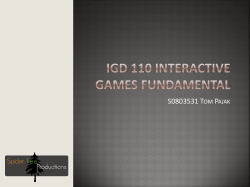 Igd 110 interactive Games Fundamental