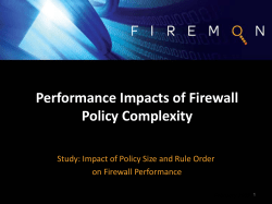 Performance Impacts of Firewall Policy Complexity