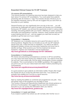 Ten Common GP Consultations (Word)