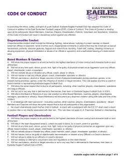 Code of Conduct - Eastside Eagles
