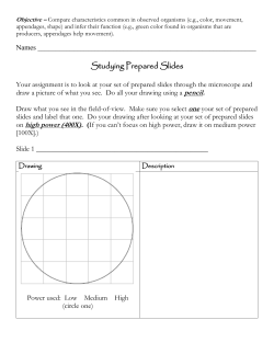 Parts of a Microscope - Mr. Hill`s Science Website