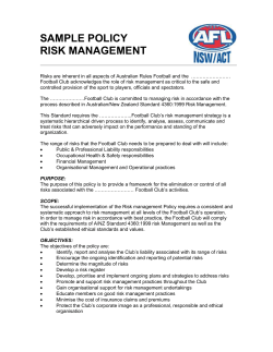Sample Risk Management Policy