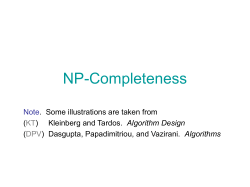 NP-completeness slides