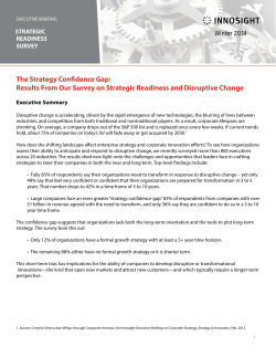 The Strategy Confidence Gap: Results From Our Survey