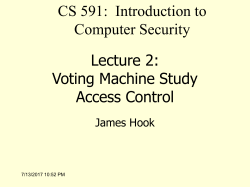 Lecture 2: Access Control