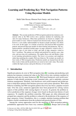 LNCS 5593 - Learning and Predicting Key Web Navigation