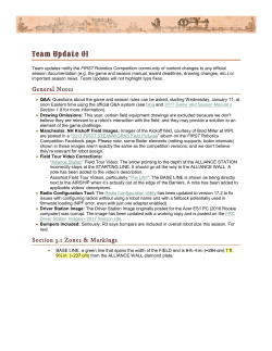 Team Update 1