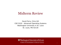 Midterm review - Washington University in St. Louis