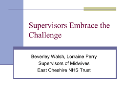 Modern supervision in action