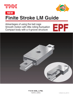 Finite Stroke LM Guide Model EPF