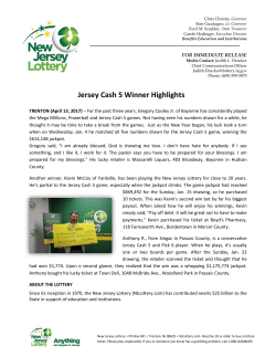 Jersey Cash 5 Winner Highlights