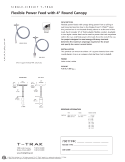 Flexible Power Feed with 4" Round Canopy