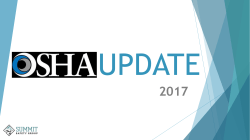 OSHA UPDATE