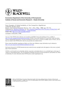 Some Examples of Global Instability of the Competitive Equilibrium