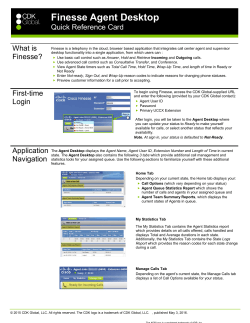 Finesse Agent Desktop
