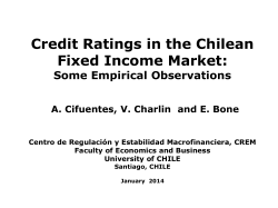 Credit Ratings in the Chilean Fixed Income Market