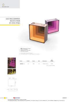 LED DECORATIVE BLOCK RGB (in one chip) - crystal