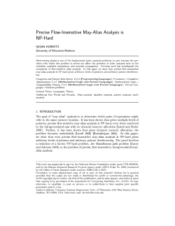 Precise Flow-Insensitive 3ay-Alias Analysis is NP