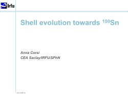Shell evolution towards 100Sn