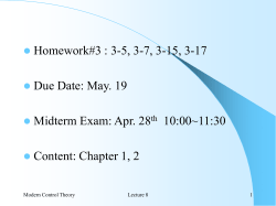 3.1 Controllability of linear continuous time system