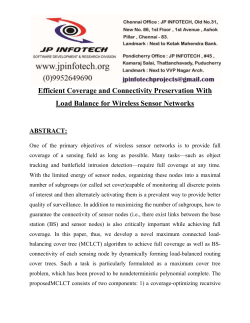 Efficient Coverage and Connectivity Preservation With