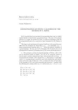 axiomatization of finite n-algebras by the method of t. hosoi