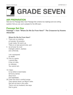 Grade Seven Passage Sets with Questions copy
