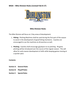 BASA Mite Playing Rules