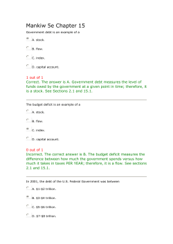 Mankiw 5e Chapter 15
