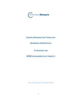 generic business case templates