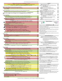 Lord of the Rings LCG Quick Reference (Version 10) Any player