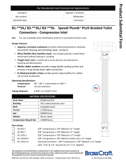400.104 B1/ B2/ B3 SPP Braided Toilet Connector