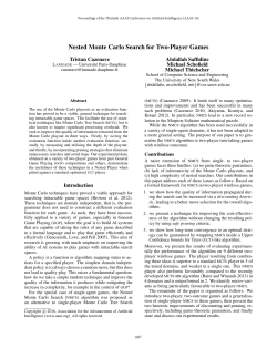 Nested Monte Carlo Search for Two-Player Games