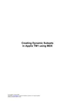 MDX Primer - bihints.com