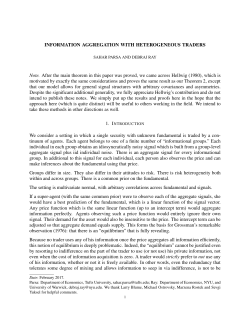 Information Aggregation with Heterogeneous Traders