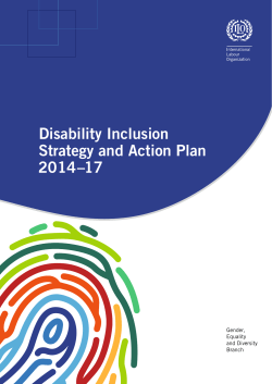 Disability Inclusion Strategy and Action Plan 2014&ndash;17