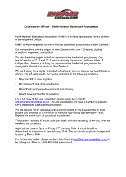 Development Officer &ndash; North Harbour Basketball Association North