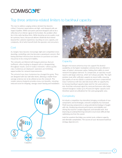 Top three antenna-related limiters to backhaul