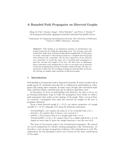 A Bounded Path Propagator on Directed Graphs