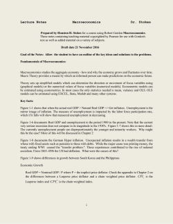 Class Notes for Macro - Houston H. Stokes Page