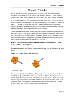 Chapter 3: Probability - Coconino Community College