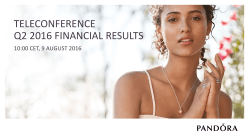 Teleconference Q2 2016