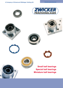 Small ball bearings Special ball bearings Miniature ball bearings