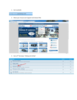 1. Go to website 2. Move your mouse over Support and choose FAQ