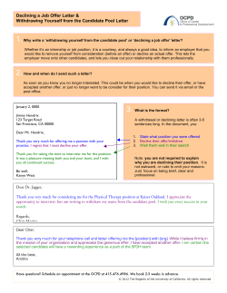 Declining a Job Offer Letter